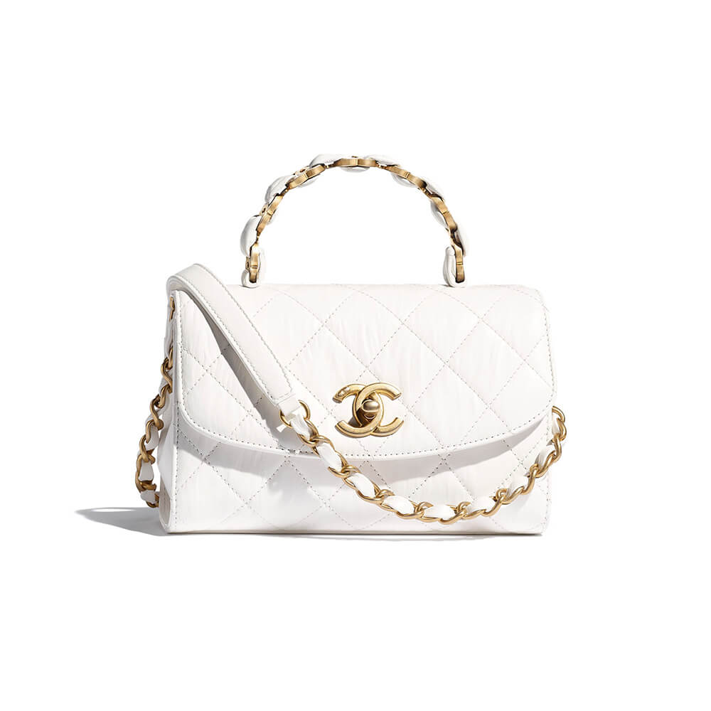 Ch**el mini flap bag with top handle