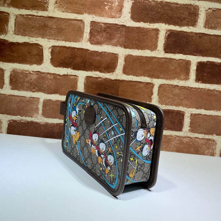 disney x G*u*i donald duck cosmetic case