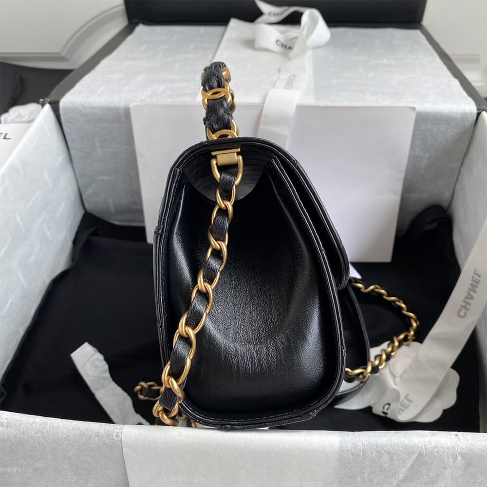 Ch**el mini flap bag with top handle