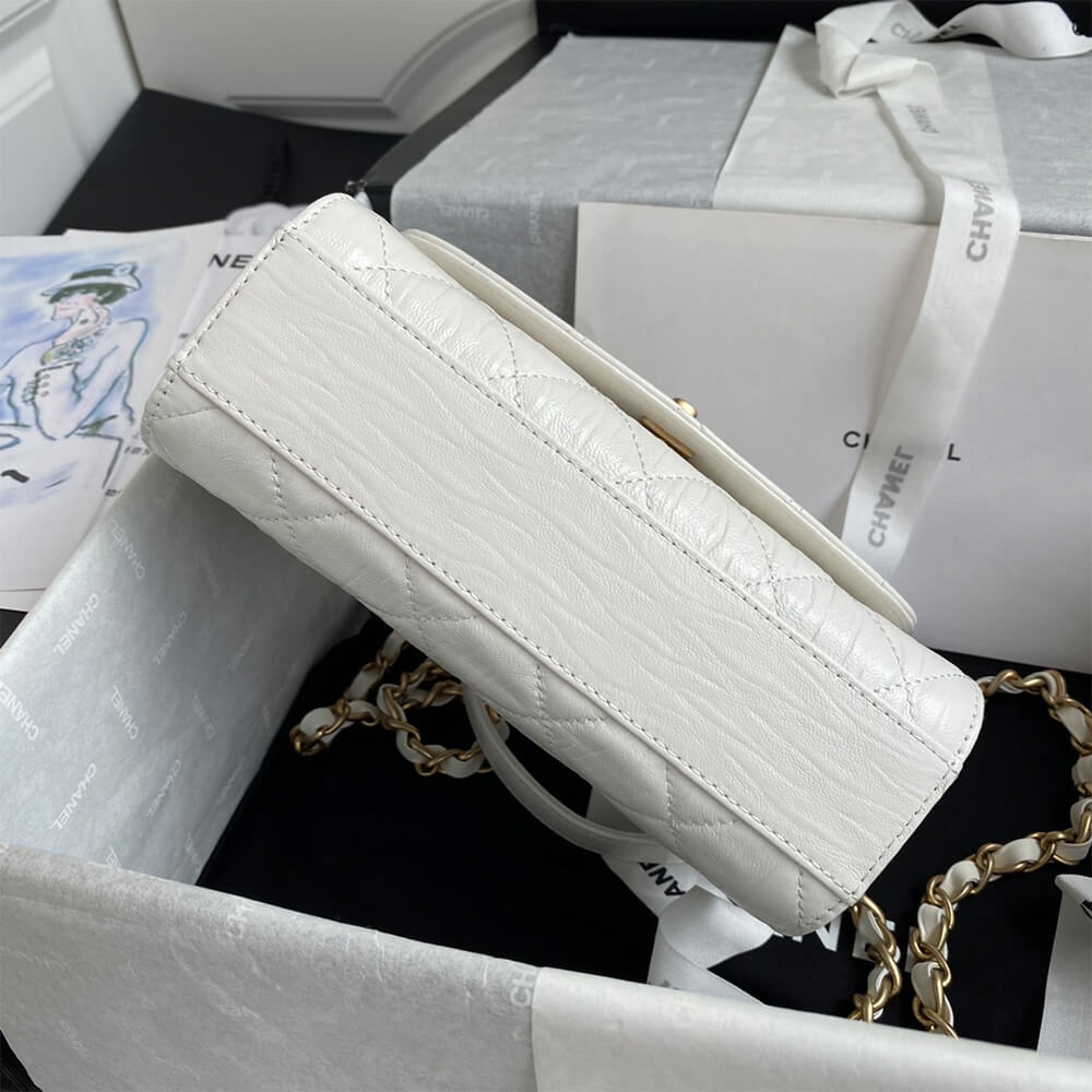 Ch**el mini flap bag with top handle