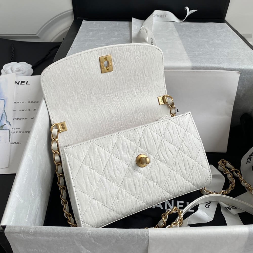 Ch**el mini flap bag with top handle
