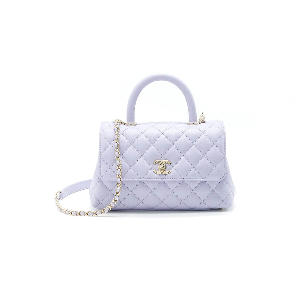 Ch**el coco handle bag small