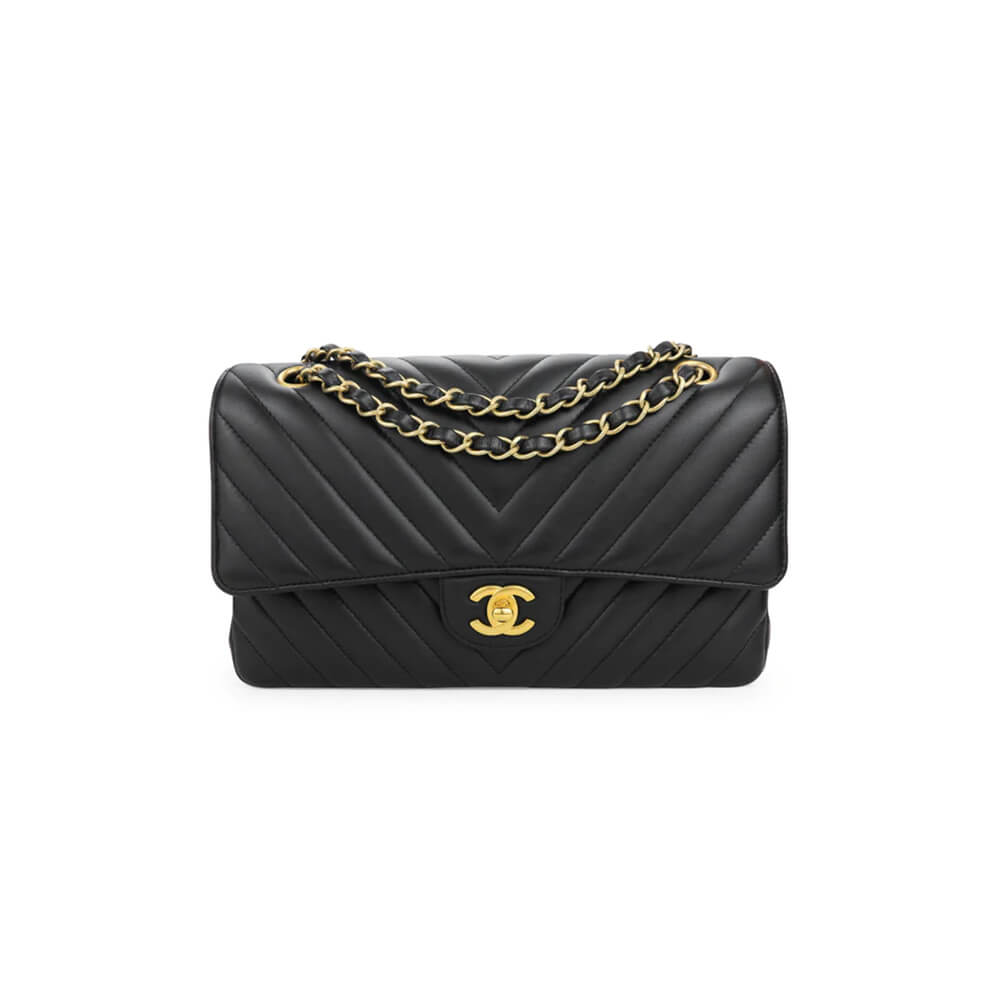 Ch**el classic chevron medium flap