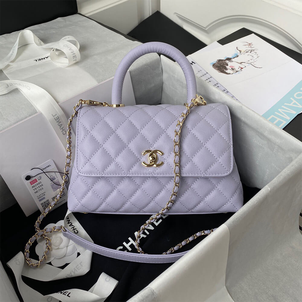 Ch**el coco handle bag small