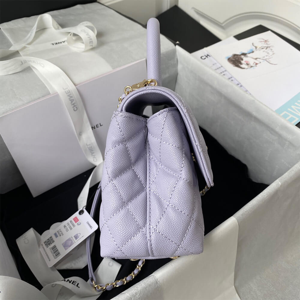Ch**el coco handle bag small