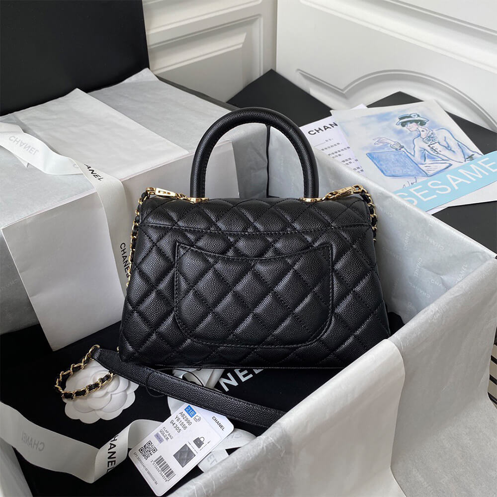 Ch**el coco handle bag small