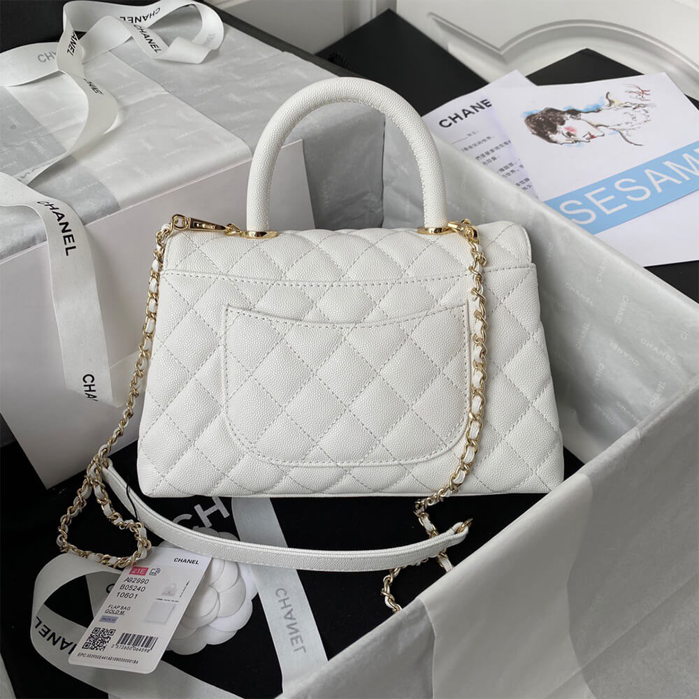 Ch**el coco handle bag small