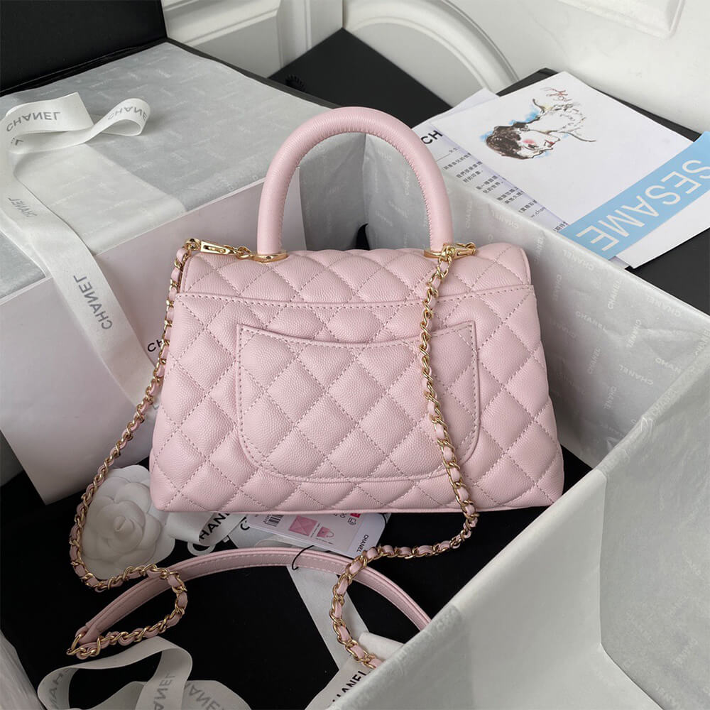 Ch**el coco handle bag small