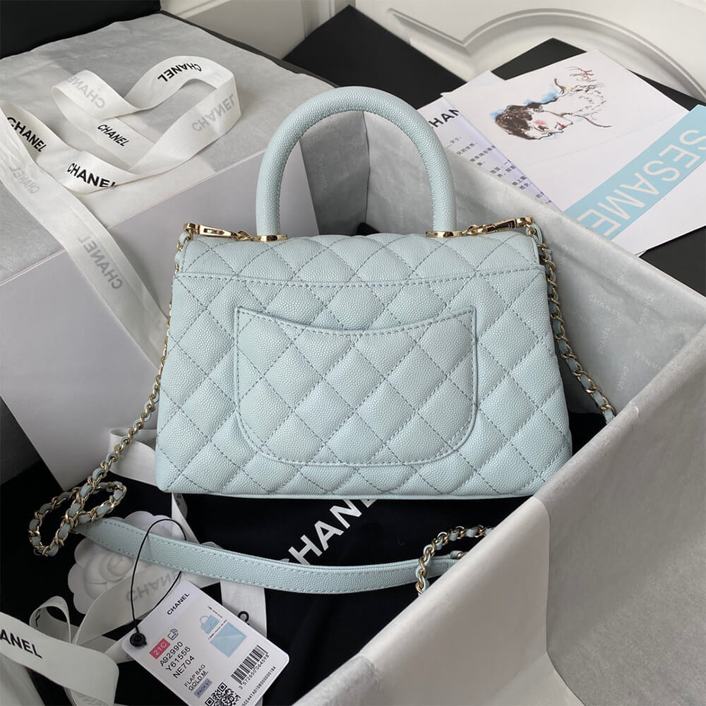 Ch**el coco handle bag small