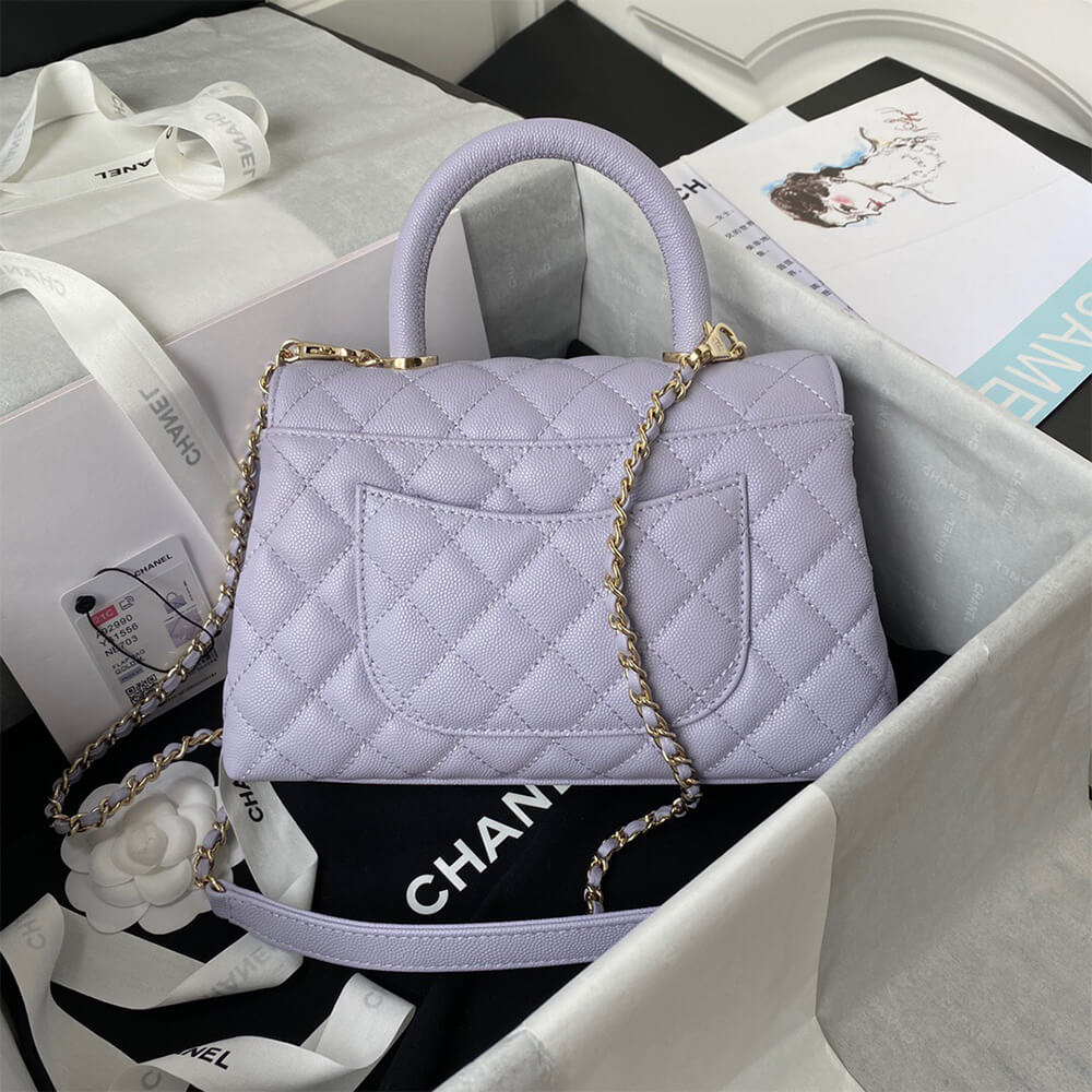Ch**el coco handle bag small