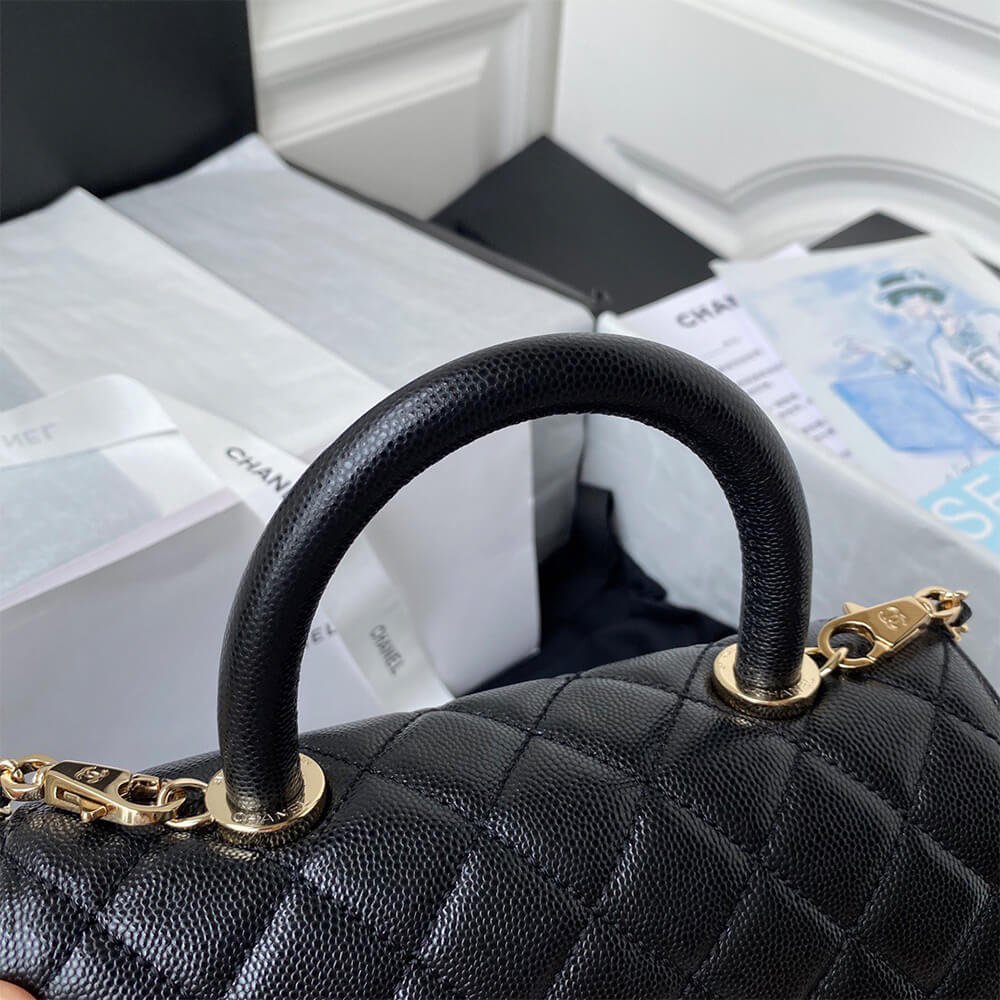 Ch**el coco handle bag small