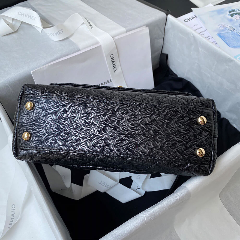 Ch**el coco handle bag small