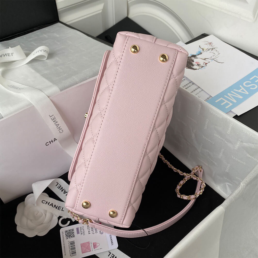 Ch**el coco handle bag small