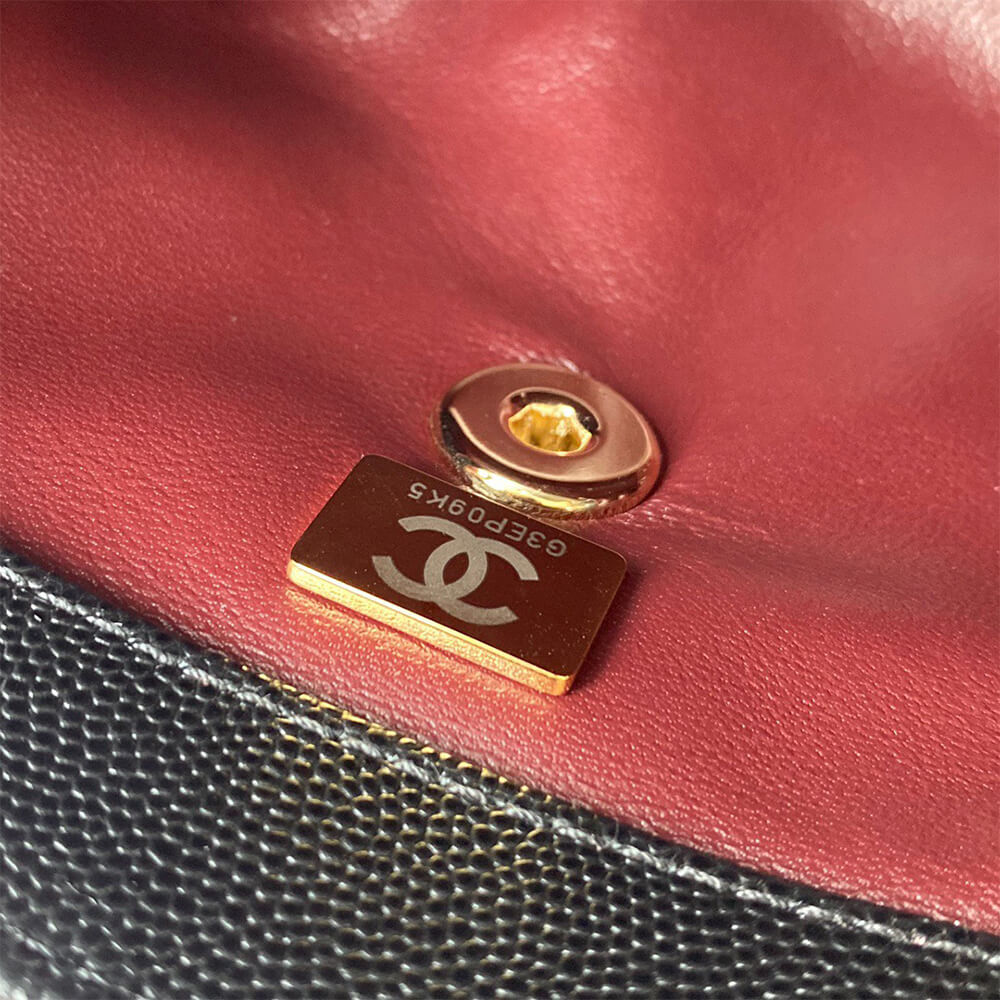 Ch**el coco handle bag small