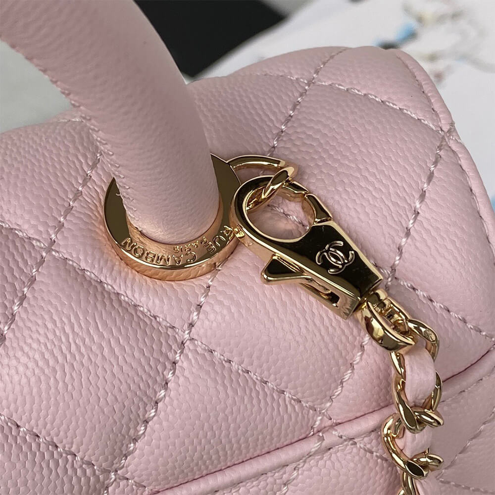 Ch**el coco handle bag small