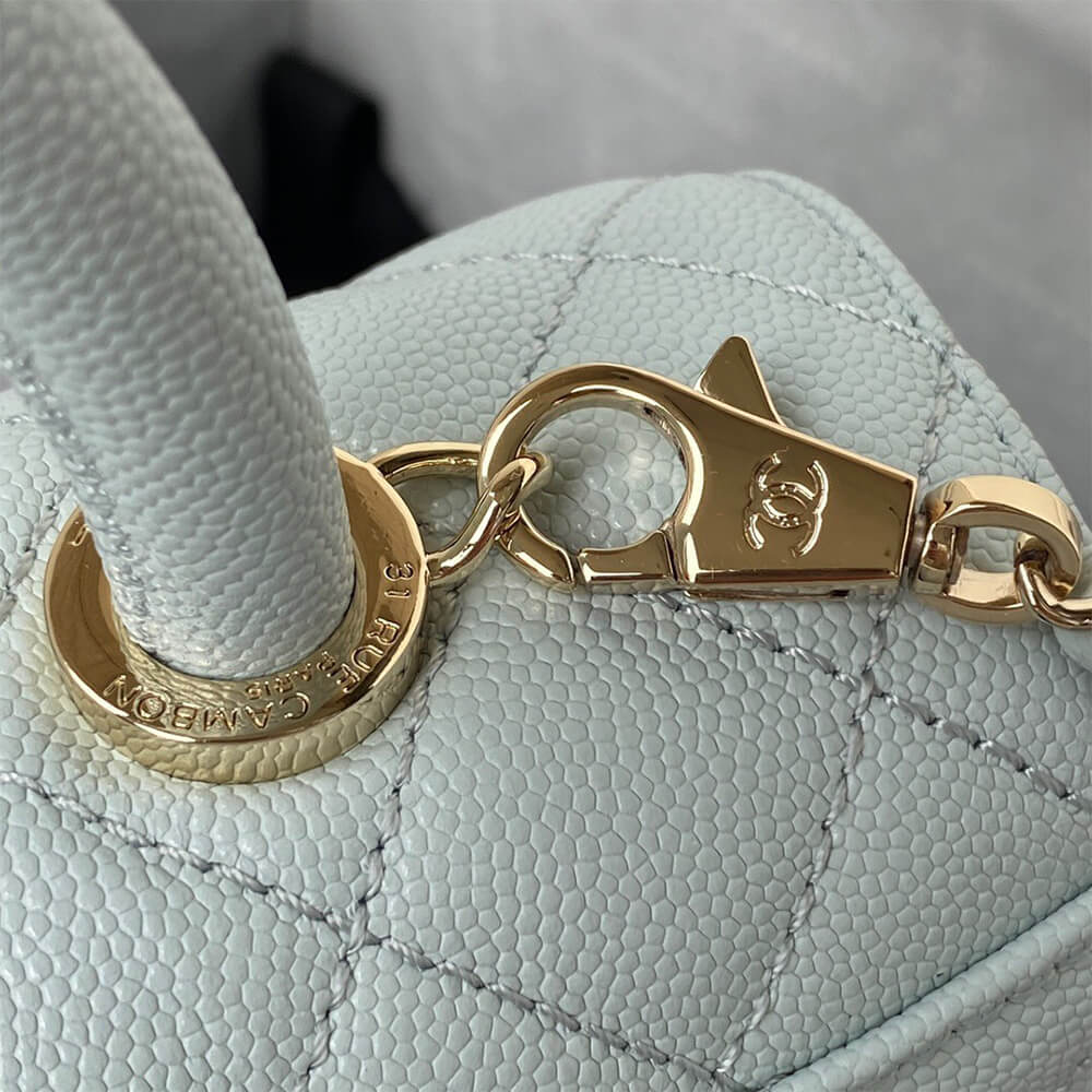 Ch**el coco handle bag small