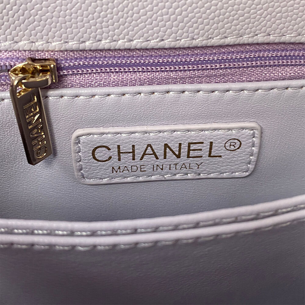 Ch**el coco handle bag small