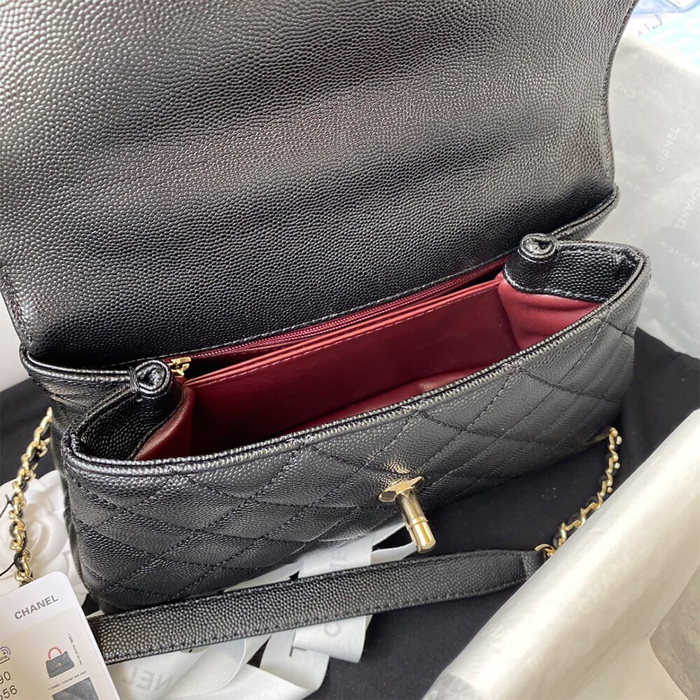 Ch**el coco handle bag small