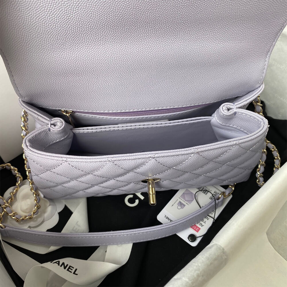 Ch**el coco handle bag small