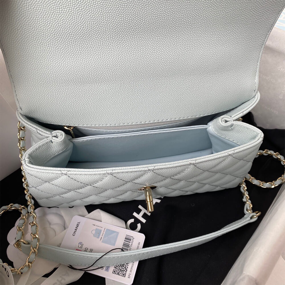 Ch**el coco handle bag small