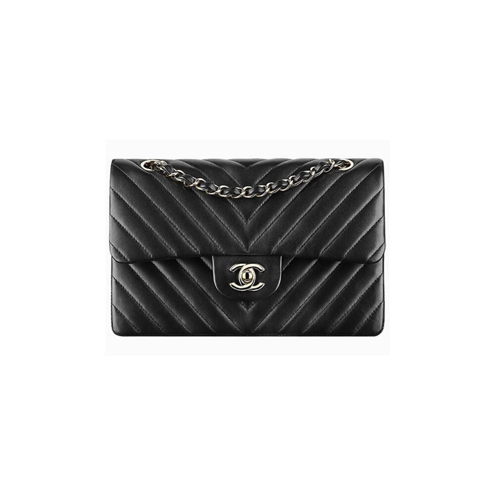 Ch**el classic chevron medium flap