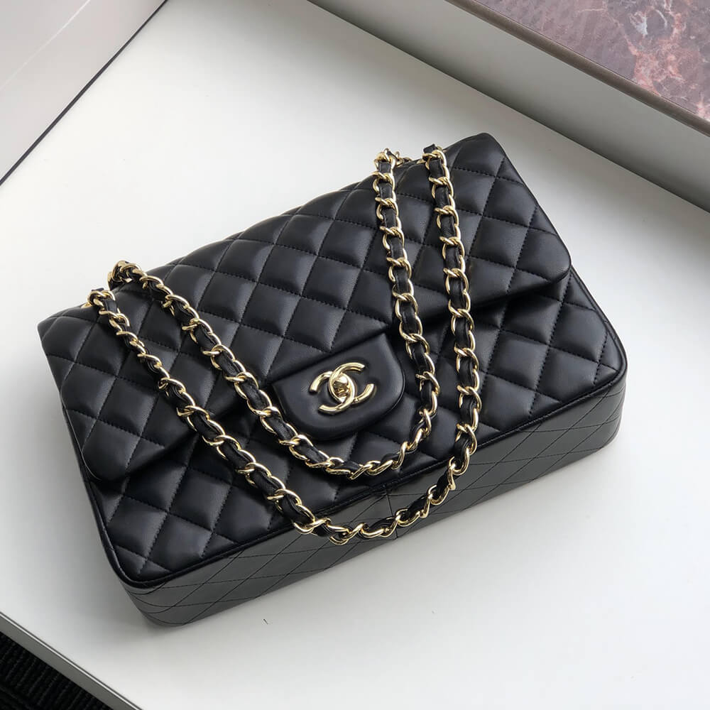 Ch**el classic double flap jumbo
