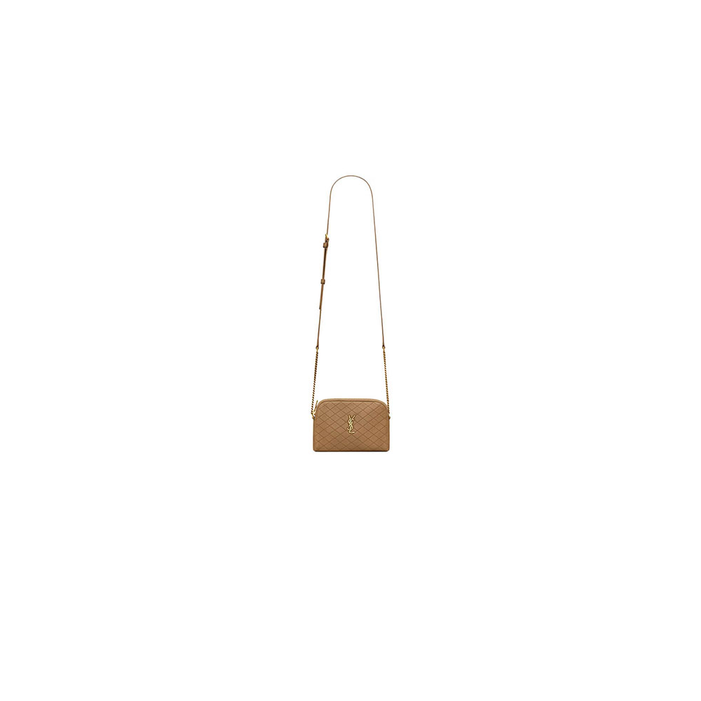 Y51 gaby zipped pouch in quilted lambskin