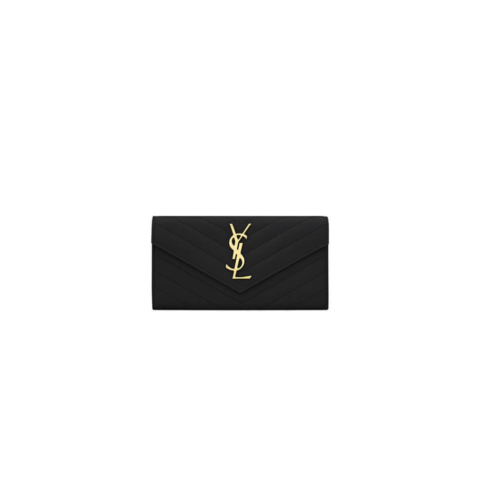 Y51 cassandre matelassÉ large flap wallet in grain de poudre leather