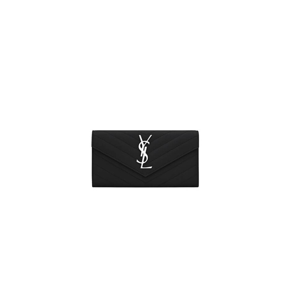 Y51 cassandre matelassÉ large flap wallet in grain de poudre leather