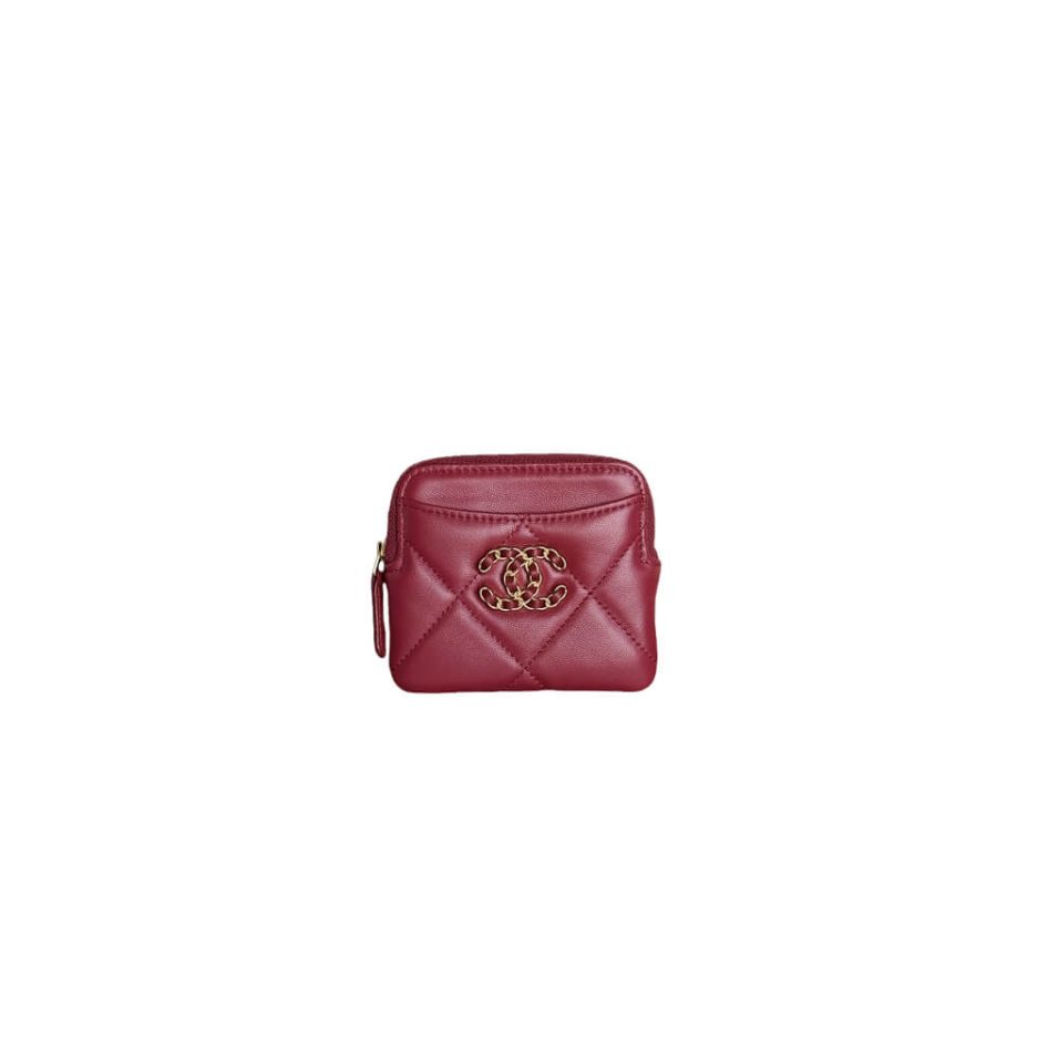 Ch**el 19 zipped coin purse