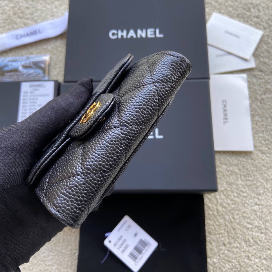 Ch**el classic small flap wallet