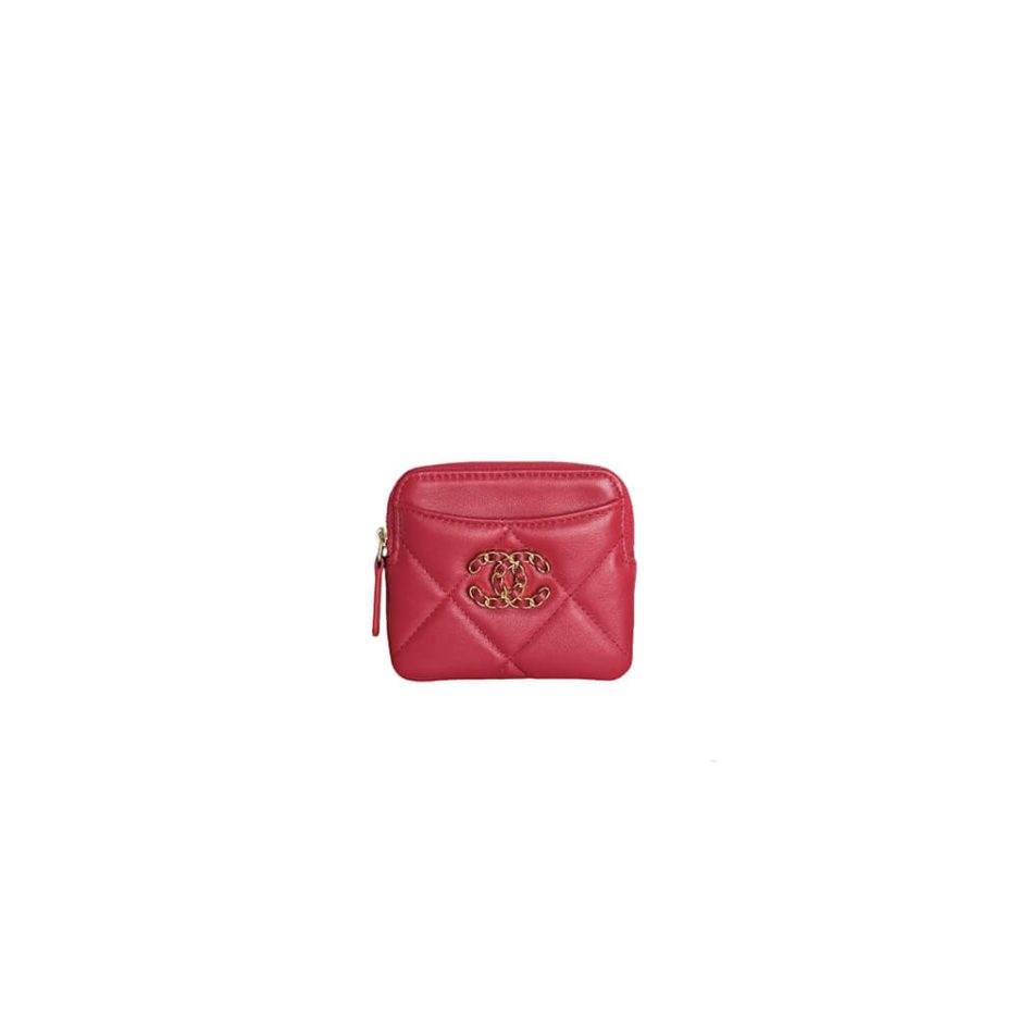Ch**el 19 zipper coin wallet