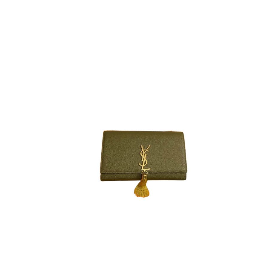 Y51 kate medium tassel in grain de poudre embossed leather